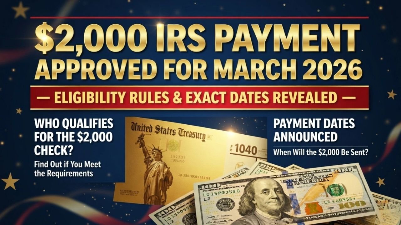 $2,000 IRS Payment in March 2026